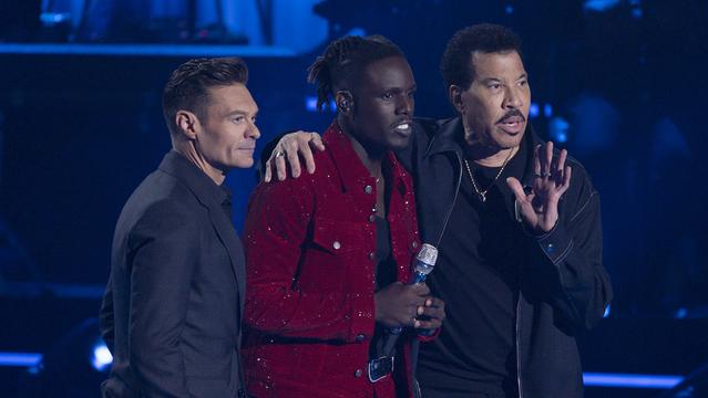 Ryan Seacrest, Jamal Roberts and Lionel Richie on American Idol Ryan Seacrest, Jamal Roberts and Lionel Richie on American Idol