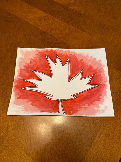 Maple leaf art