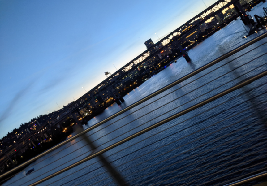 Freeway bridge ruining a lovely skyline