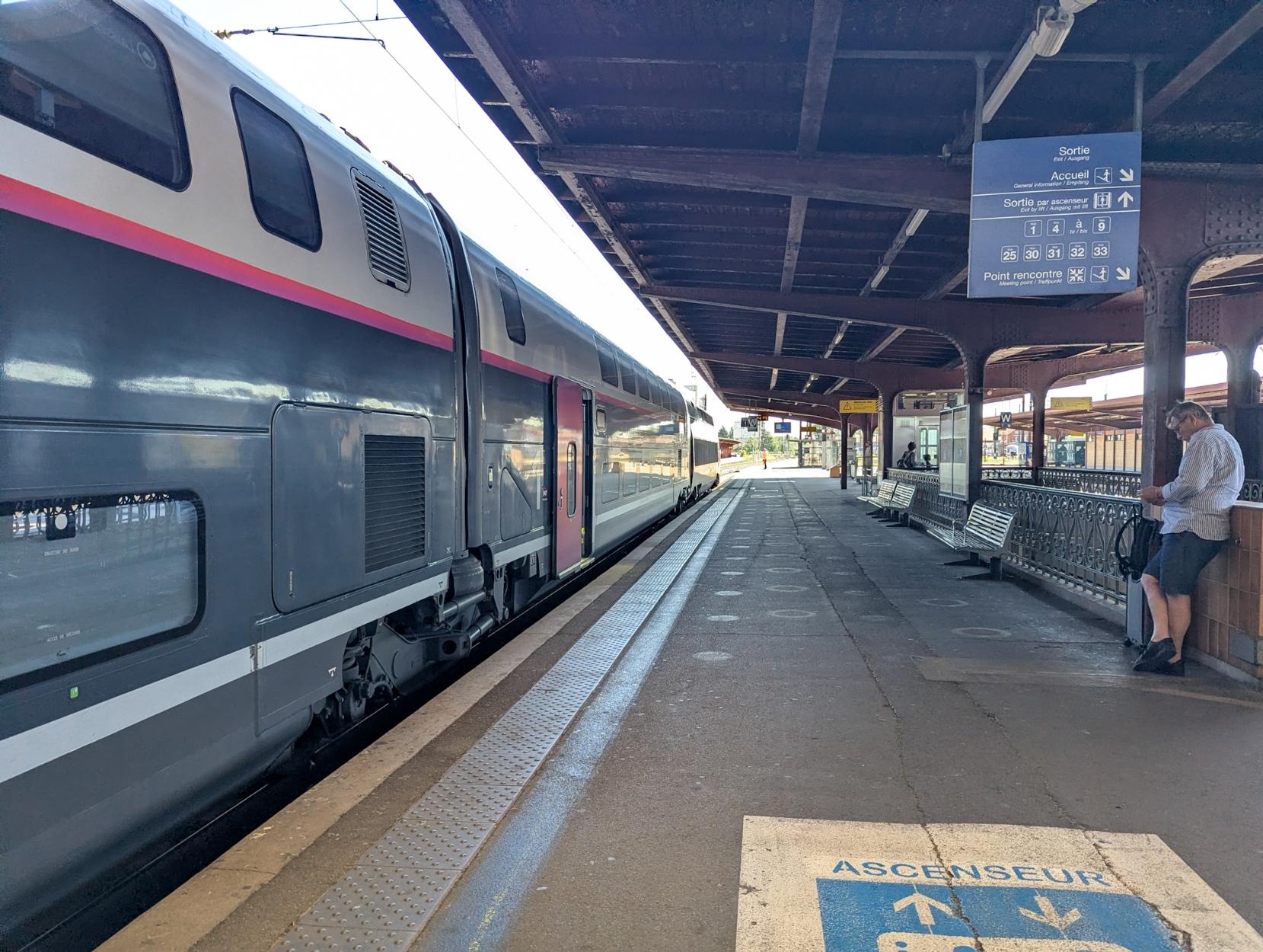 TGV Duplex at Strasbourg station