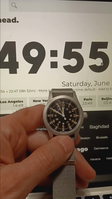 Watch and monitoring ticking through seconds. They seem to be quite close to in sync. 