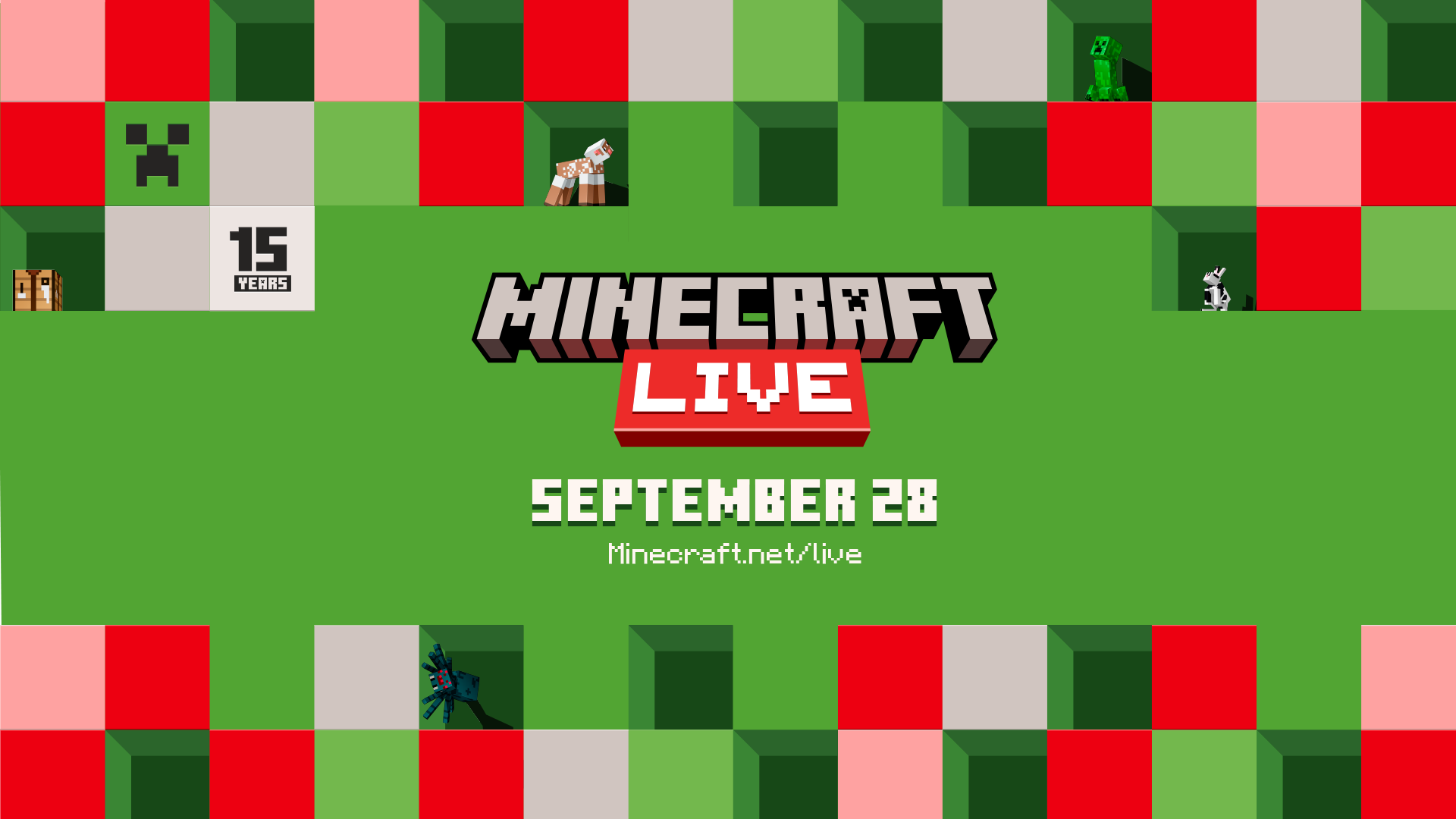 #Minecraft Live 2024 will happen on September 28 at 17:00 UTC!