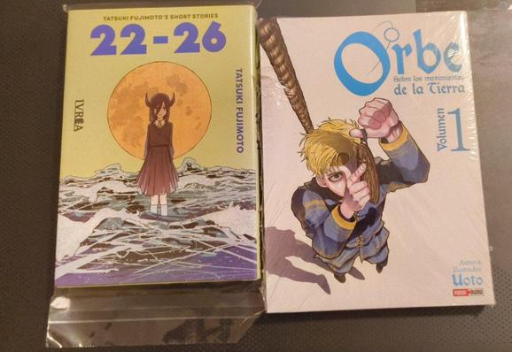 22-26 by Tatsuki Fujimoto and Orb: on the movements of the Earth by Uoto. Spanish editions of Ivrea and Panini comics respectively
