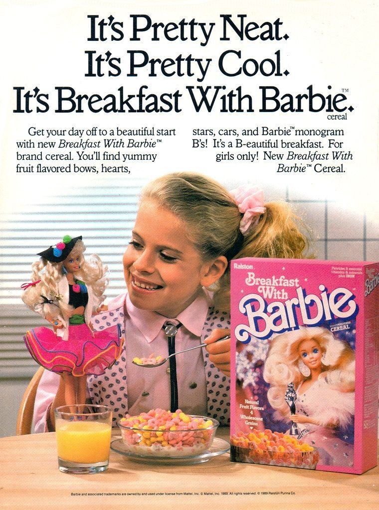 Barbie cheap cereal box