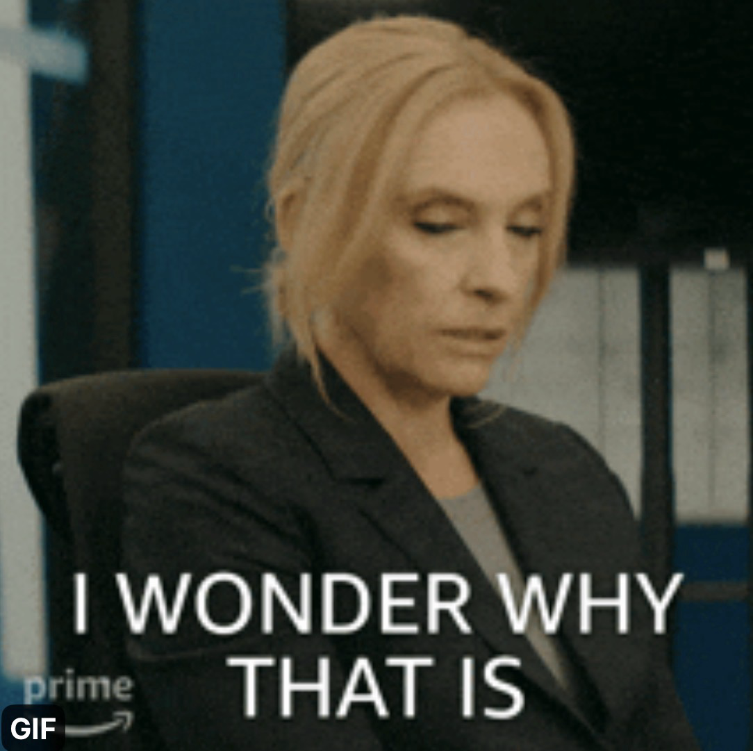 Woman saying “I wonder why that is”